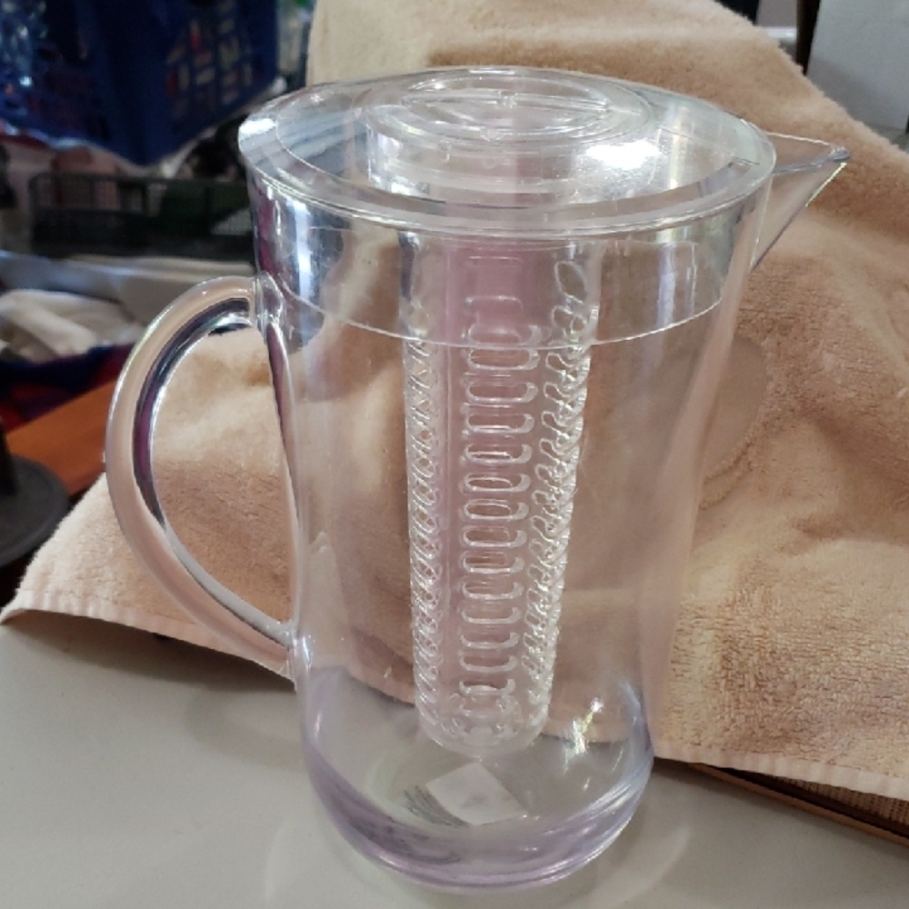 Kohl's  It's a hard plastic Pitcher with Infuser